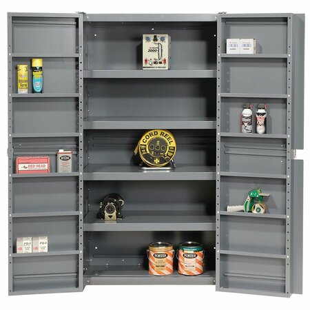 GLOBAL INDUSTRIAL Bin Storage Cabinet W/Shelving In Doors/Interior, 38inWx24inDx72inH, Unassembled 662153